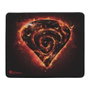 Alfombrilla Génesis Carbón 500 M Fire/ 300 x 250 x 2.5 mm/ Roja